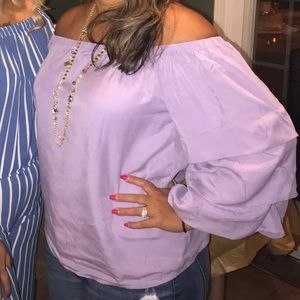 Loft off shoulder top